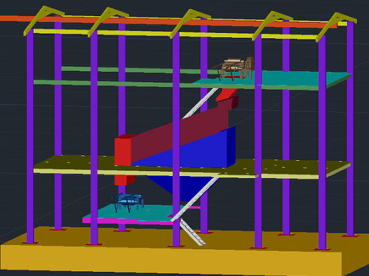 Q355B Platform Steel Structure Customized Galvanized Steel Platform ISO9001