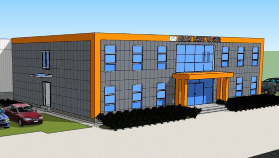 OEM ODM Prefabricated Steel Building Fireproof 2 Storey Steel Structure Building