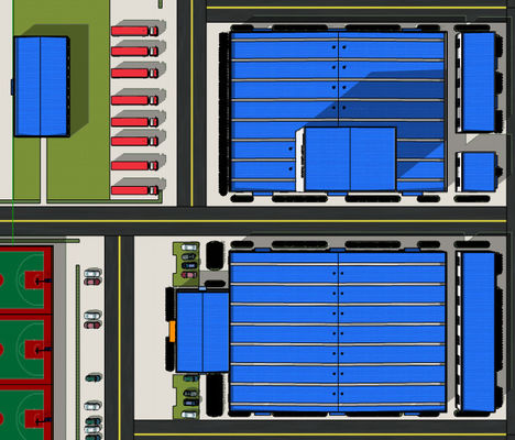 OEM ODM Prefabricated Steel Building Fireproof 2 Storey Steel Structure Building