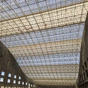 Q235B / Q355B Commercial Steel Frame Building Decoiling Steel Grid Frame