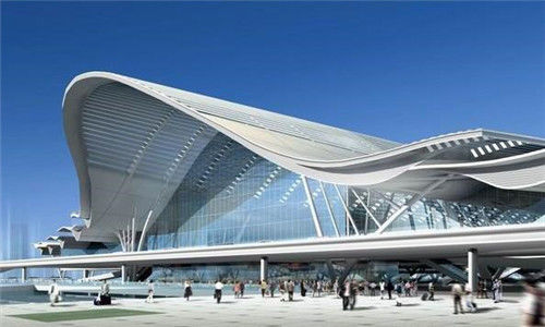 Q235B / Q355B Commercial Steel Frame Building Decoiling Steel Grid Frame