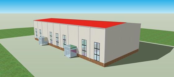 Indoor Stadium Light Steel Structure Warehouse Fabrication Customized
