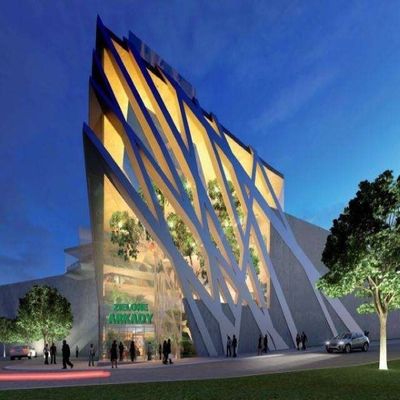 OEM / ODM Long Span Steel Structure Shopping Mall Supermarket