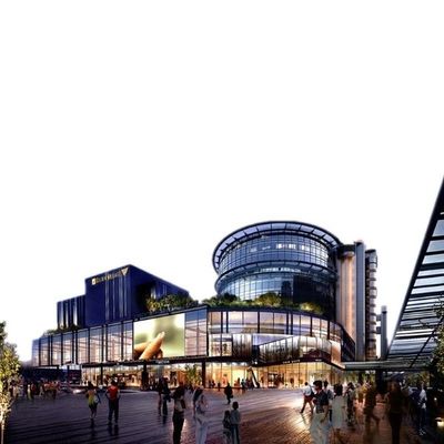 Q235 Q355 Steel Structure Shopping Mall Supermarket Large Scale