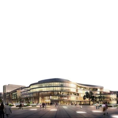 Q235 Q355 Steel Structure Shopping Mall Supermarket Large Scale