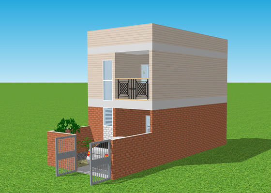 Galvanised Prefab Lightweight Steel House Duplex Villa Apartment