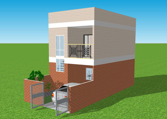 Galvanised Prefab Lightweight Steel House Duplex Villa Apartment