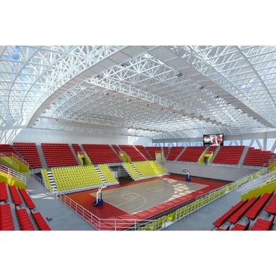 Large Span Space Frame Stadium Lightweight Prefab Steel Building Gym