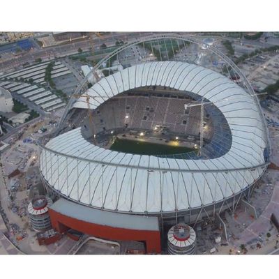 Large Span Space Frame Stadium Lightweight Prefab Steel Building Gym