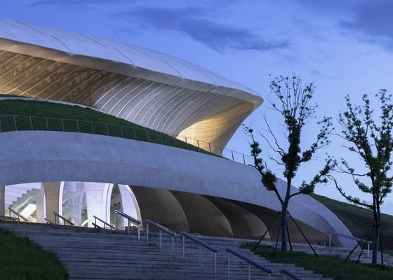 Prefab Steel Structure Stadium Q235 Steel Structural Construction Decoiling