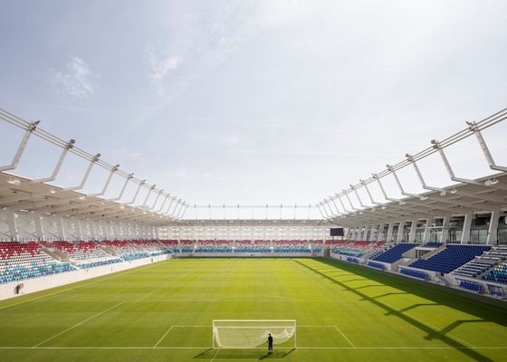 Typical Prefab Gymnasium Galvanized Long Span Steel Construction