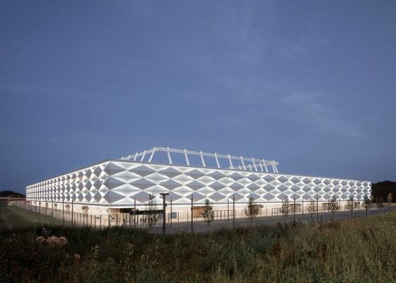 Typical Prefab Gymnasium Galvanized Long Span Steel Construction