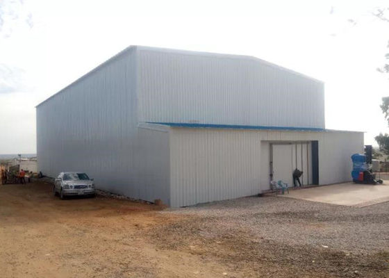 Prefab Steel Portal Frame House Building Large Span Durable CE