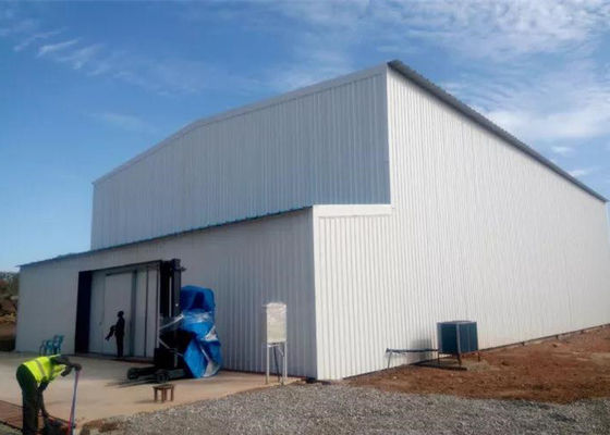 Prefab Steel Portal Frame House Building Large Span Durable CE