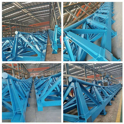 Galvanised Steel Structure Bridge Windproof Steel Truss Pedestrian Bridge