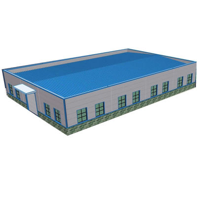 Prefabricated Large Span Steel Structure Workshop Warehouse Windproof