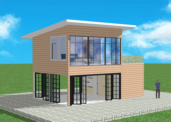 Q355B Q235B Steel Structure Housing Windproof Lightweight Steel Frame Villa