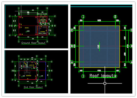 Prefab Lightweight Steel Structure Q235 Light Steel Villa Duplex Apartment