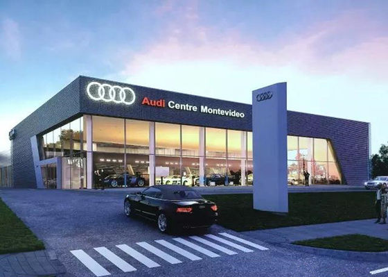 Frame Prefab Commercial Construction Decoiling Steel Structure Car Showroom GB