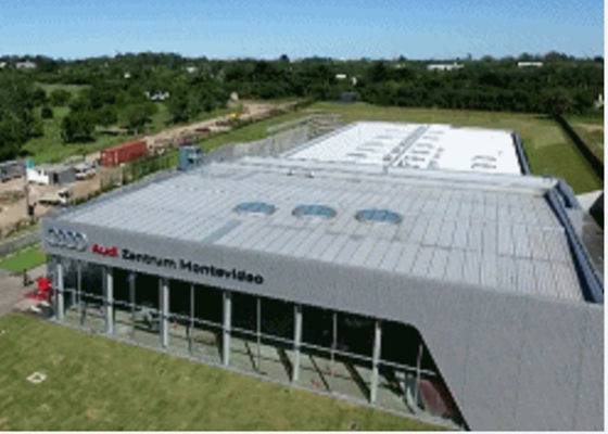 Prefab Industrial Commercial Steel Frame Building Windproof Exhibition Hall