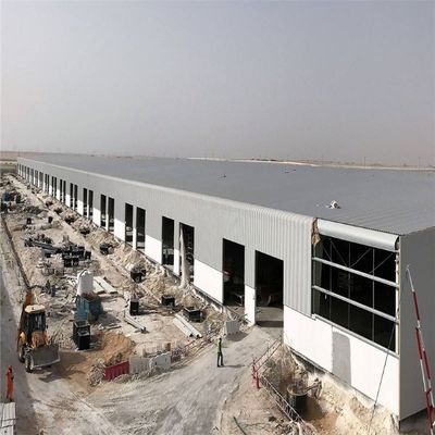 Fireproof Large Span Steel Structure Workshop Frame Prefabricated ISO9001