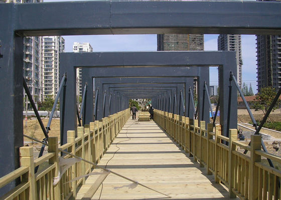 Q235B Prefabricated Steel Structure Bridge Deck Sightseeing Construction