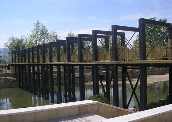 Q235B Prefabricated Steel Structure Bridge Deck Sightseeing Construction