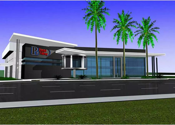 Q355 Steel Frame Commercial Buildings Windproof Steel Structure Exhibition Hall
