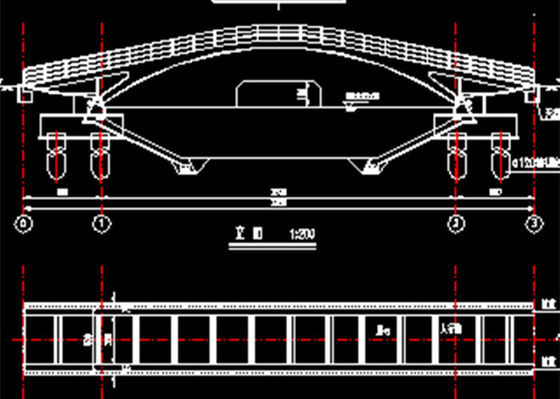 Structure Prefabricated Steel Truss Pedestrian Bridge Construction