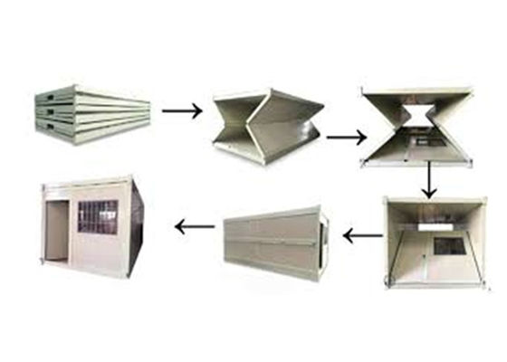 Galvanized Foldable Container House Prefabricated Steel Modular House