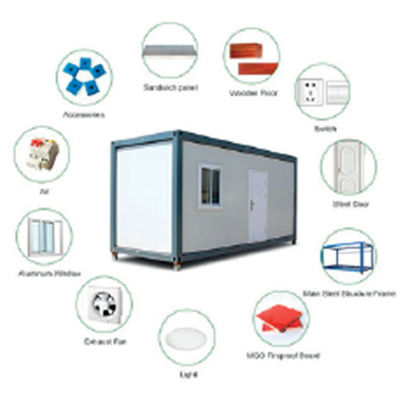 Q235B / Q355B Foldable Container House Reform Steel Prefabricated House