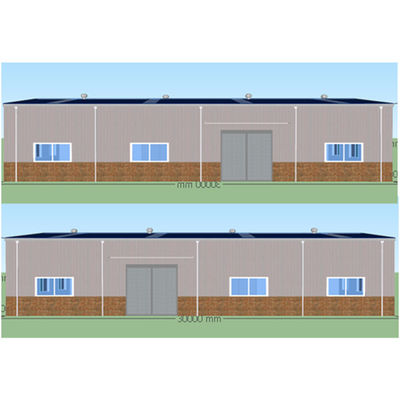 30m*20m Prefab Steel Structure Warehouse Industry Frame Building