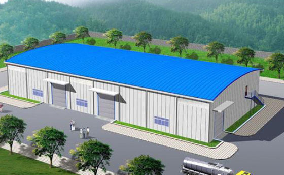 Prefabricated Warehouse Steel Frame Storage Building Portal Q235B