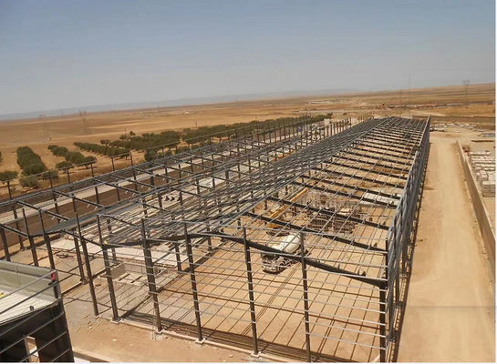 Prefabricated Long Span Steel Frame Industrial Warehouse With Customized Design