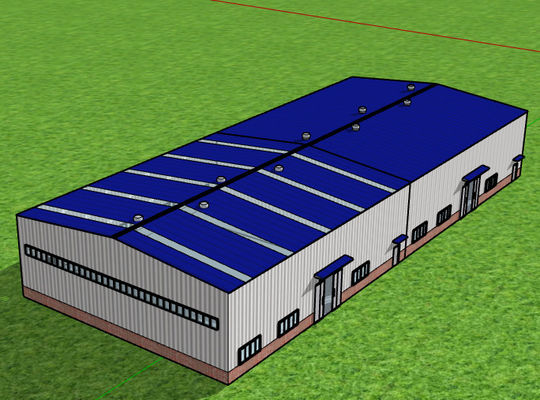 70*50 Portal Frame Steel Warehouse Fabrication Industrial Building