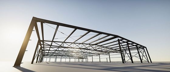 Optional Lift Steel Structure Warehouse With C/Z-Section Steel Purlin