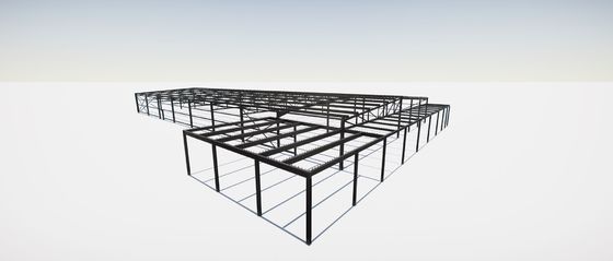 Optional Lift Steel Structure Warehouse With C/Z-Section Steel Purlin