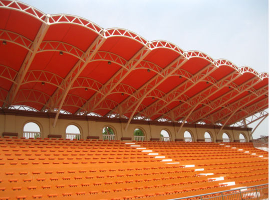 Q355B / Q235B  Customized Steel Space Frame Structure Building Sport Stand