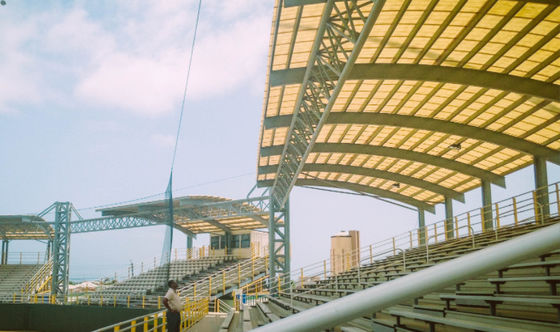 Q355B / Q235B  Customized Steel Space Frame Structure Building Sport Stand