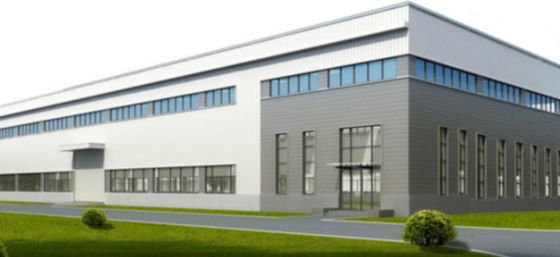 Commercial Prefabricated Office Building Lightweight Steel Portal Frame Q355B