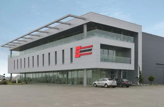 Commercial Prefabricated Office Building Lightweight Steel Portal Frame Q355B