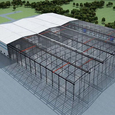 Hot Dip Galvanized Steel Workshop Construction With Roof And Wall Panel