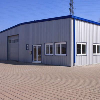Hot Dip Galvanized Steel Workshop Construction With Roof And Wall Panel