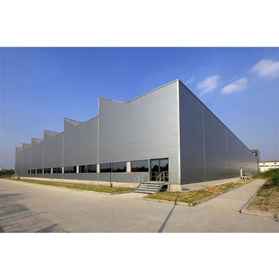 Steel Structure Shed Warehouse with Roller Shutter/Swing/Sliding Doors and Slope/Flat Roof