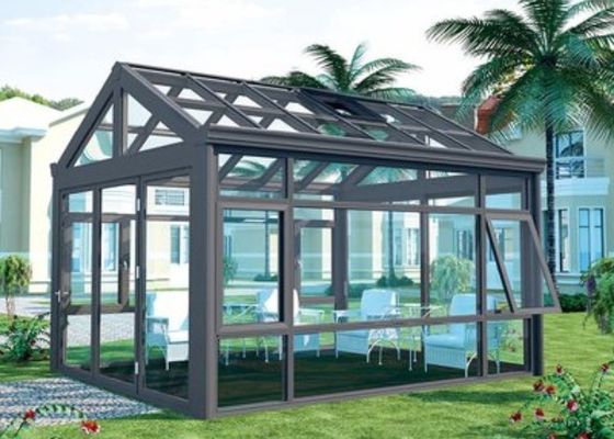 Winter Garden Sunlight Room Small Steel Venlo Glass Greenhouse Laid Back