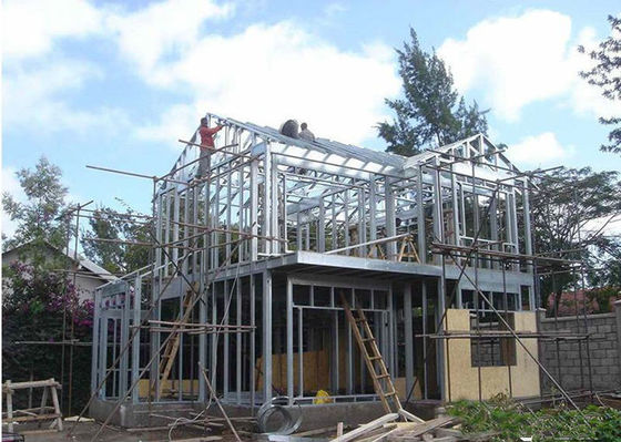 Prefabricated Lightweight Steel Structure House Galvanized Light Steel Villa