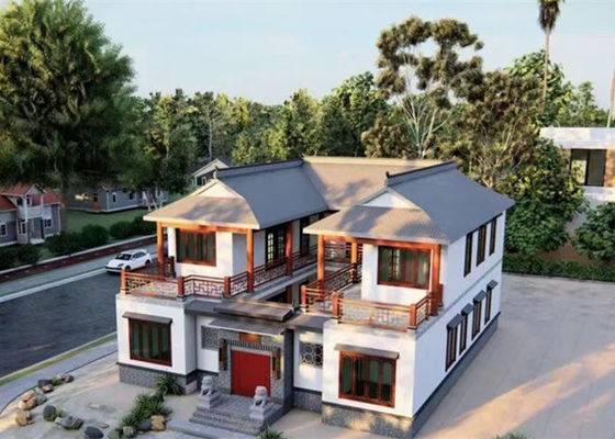 Prefabricated Lightweight Steel Structure House Galvanized Light Steel Villa
