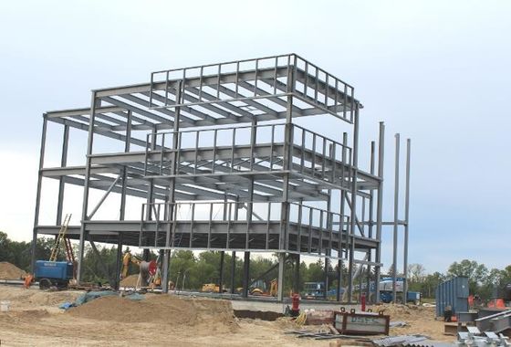 Customized Q355B/Q235B Steel Portal Frame Prefabricated Steel Construction
