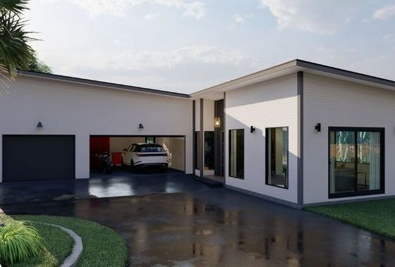 Lightweight Frame Commercial House Steel Prefabricated Villa
