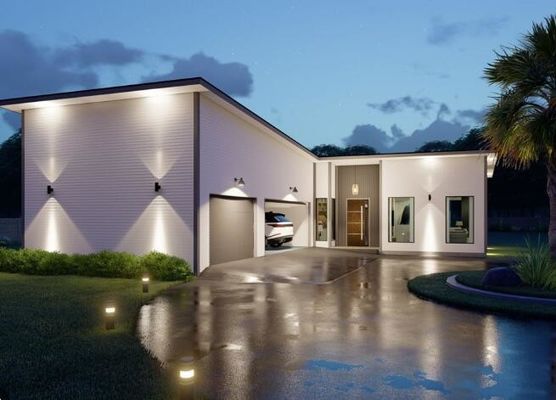 Lightweight Frame Commercial House Steel Prefabricated Villa